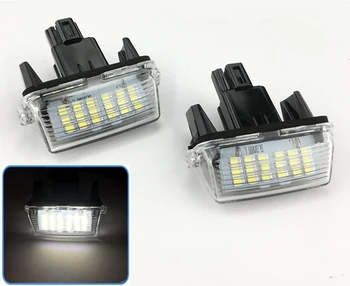 2STK 18LEDS Antal Nummerplade Lys For Toyota Yaris 2012~stede For Camry 2013-