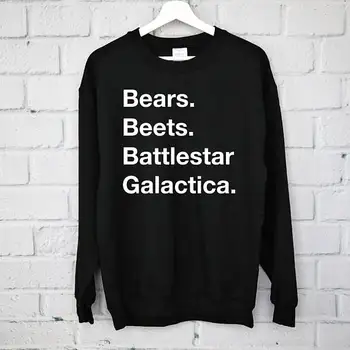 Bjørne. Roer. Battlestar Galactica. Sweatshirt, Office-Shirt, Dwight Schrute, Michael Scott, Schrute Gårde, Dunder Mifflin