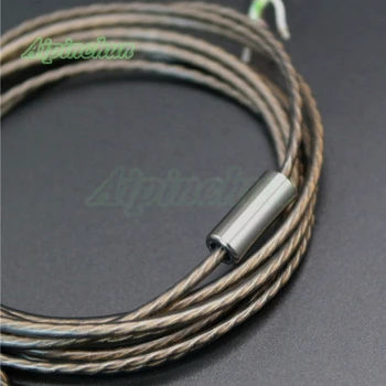 Aipinchun 3,5 mm, 3-Polet Line Type Jack DIY Hovedtelefoner Audio Kabel-Hovedtelefon-Reparation Udskiftning 6N OCC forsølvet Tråd Snor