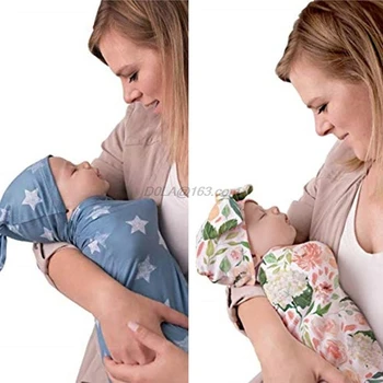 Baby Wrap Sovepose Søde Tæppe med Hat Swaddle Sæt Nyfødte Anti-shock Blød Hud-venlige Håndklæde Spædbarn Gaver