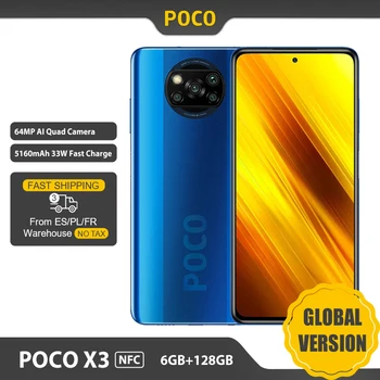 Den globale Version POCO X3 NFC-Smartphone 6GB /128GB Snapdragon 732G 6.67