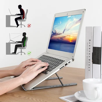 Bærbare Justerbar Aluminium Bærbar Computer, Tablet Stå Tilbehør Desktop Holder Mounts Støtte Til Bærbare Macbook Pro, Air IPad Pro