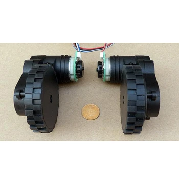 1 Par Gear Motor for en Flot Robot DC 12V 100mA Plast Gearkasse Kodet Hastighed DC Gear Motor Hjul, Venstre og Højre, Forholdet 1:63