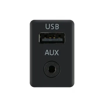 Biurlink Bil Aux - /USB-Panel afbryder Knappen DIY-AUX-USB-Adapter 12Pin Lyd Bageste Stik til VW Golf Passat
