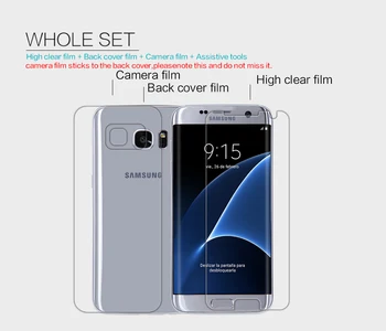 Nillkin Super Klar Anti Fingerprint Screen Protector Film Til Samsung Galaxy S7 Kant/G9350/G935A/G935F(5.5