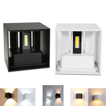 Cube COB LED Indendørs Belysning Væg Lampe til det Moderne Hjem Belysning Dekoration Sconce Aluminium Lampe 6W 12W 85-265V For Badekar Gangen