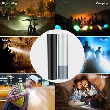 XML T6 Power Bank Bygget i 18650 Genopladeligt Batteri-Led Lommelygte Torch 2000lm Zoomable for Camping LED Pærer Mikro-USB-10W