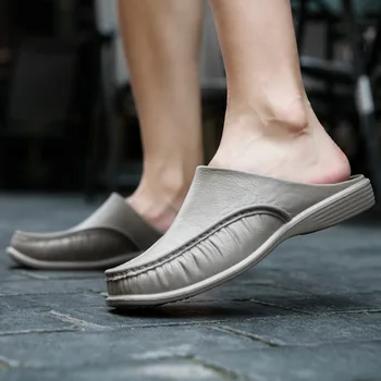 Fashion Sandaler til Mænd Klassisk Ryg-Tøfler Comfy Casual Sandaler Åndbar Anti-slip Udendørs Sko Sommeren