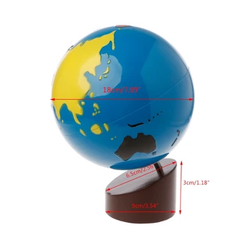 Montessori puslespil kort Geografi Materiale Verden Af Verden Dele Kids Early Learning Toy