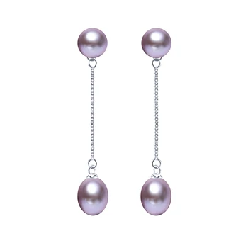 2020New Naturlige ferskvands-smykker perler dingle øreringe Vintage Mode 925 Sterling Sliver Drapere Øreringe gaver til Kvinder
