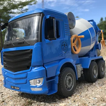 1/20 stor størrelse Simuleret Engineering Mixer Lastbil omrører bil Model Børnehave Læring Legetøj til Børn