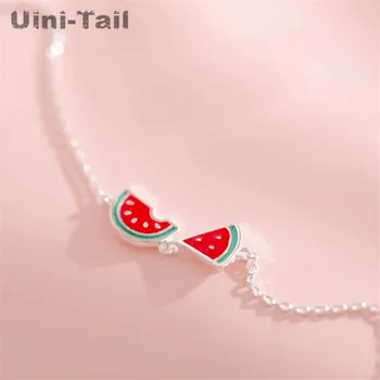 Uini-Hale nye notering 925 sterling sølv enkelt kreative søde vandmelon armbånd mode personlighed sød frugt armbånd