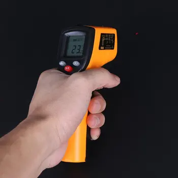 Håndholdte infrarød termometer ikke-kontakt temperatur tælle vise termometer laser termometre