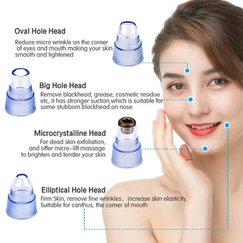 Hudpleje Pore Vakuum Hudorm Remover Acne Bums Fjernelse vakuumsug Af Ansigt Ren Facial Diamant Derma brasion Maskine