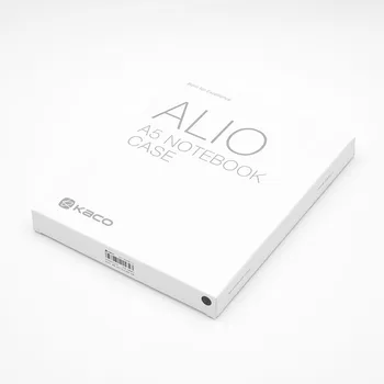 KACO ALIO Sort Grå Business Møde Gave Sæt A5 Løs Spiral Retractable Notebook Sort Blæk Gel Pen Opbevaring Stof Cover Sæt