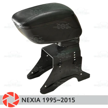 Armlæn for Daewoo Nexia 1995~bil arm hvile centrale konsol læder opbevaringsboks askebæger bil styling tilbehør