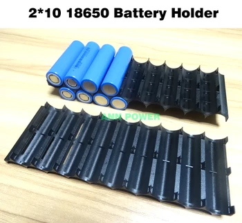 18650 batteri indehaveren Cylindriske celle 2*10 plastholder 18650 lithium-ion-batteri, beslag plast 2P10S 3P10S 4P10S 5P10S