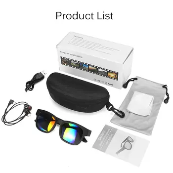 3I1 V 5.0 bluetooth Smart Sports Hovedtelefon Solbriller Trådløse Stereo-Lyd Solbriller IPX7 Headset Hovedtelefoner Højttalere med mic