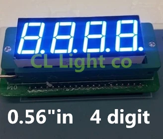 0.56 tommer 4bit Fælles anode Digital Tube BLÅ LED-Cifret Display 7 Segment 0.5 0.5 tommer 0.56 tommer 0.56