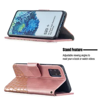 Luksus Læder Magnetisk Flip taske Til Samsung Galaxy S 20 S20 Lite FE Ultra Plus S20Ultra S20Plus S20FE 5G Tegnebog, Mobiltelefon Dækning