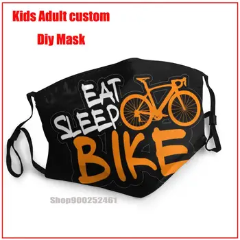 Eat Sleep Cykel DIY mascarilla harry maske munden maske genanvendelige maske mode maske pm2.5 sjove pattem print grimasse, ghost