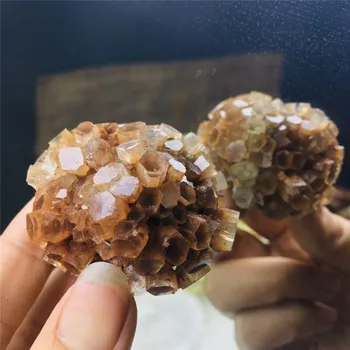 Gratis forsendelse Naturlige Aragonit Krystal Klynge Uregelmæssige Hård sex Mineral krystaller, healing sten til boligindretning