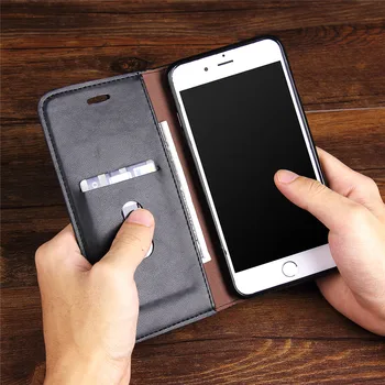 Magnetisk Læder Flip Phone Case For Oneplus 7T 8 Pro Nord N10 N100 1+7T 1+8T 5G-Wallet-penge Indehaveren Kort Slots Stå Tasker Dække