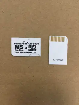 100pcs/masse cr-5400 cr5400 for psp, tf sd-kort til ms pro duo memory card slot adapter