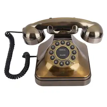 WX-3011# Antik Bronze Telefon Vintage Retro Fastnet Telefon Desktop Ringer Hjem, Kontor, Hotel Antique Telefon telefono