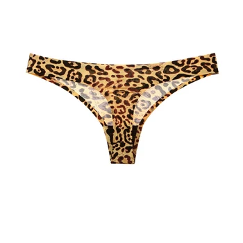 Sexet G-Streng Problemfri Is Silke Trusser Trusser Til Kvinder Stropper Low Waist Panty Ladies' Bomuld Leopard Print Solid Undertøj #D