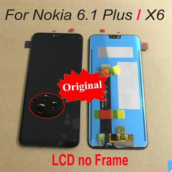 Original Nyt For Nokia 6.1 Plus X6 TA-1099 TA-1109 LCD-Skærm Touch screen Digitizer Assembly Sensor Til Nokia X6 2018 Pantalla