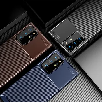 Carbon Fiber taske Til Samsung Galaxy Note 20 Ultra Tilfælde S20 FE S20 Plus Dækning Bløde Telefonen Bumper Til Samsung Note 20 Ultra Funda
