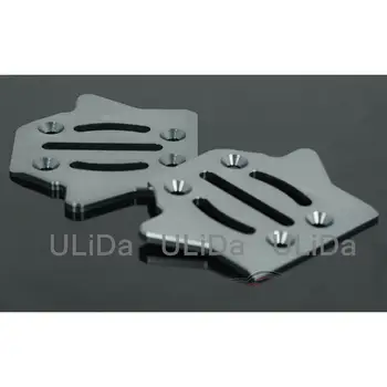2stk/Masse CNC Aluminium Chassis Beskyttelse Skid Plate Platte Chassis Anti Scratch For HOBAO 8SC H9 RC Bil Opgradering Dele
