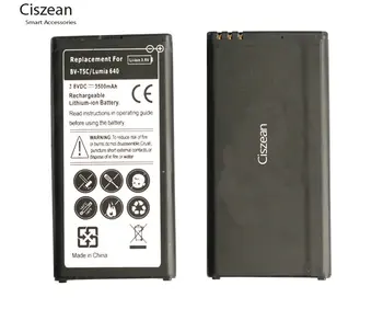 Ciszean 1x 3500mAh BV-T5C Batteri til Microsoft-Nokia Lumia 640 RM-1109 RM-1113 RM-1072 RM-1073 RM-1077 Batterier