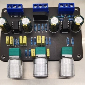 Dual NE5532 Tone Stereo-Forstærker Bord o HiFi Amprifier Equalizer Preamp Diskant B Tone Kontrol Pre-Forstærker