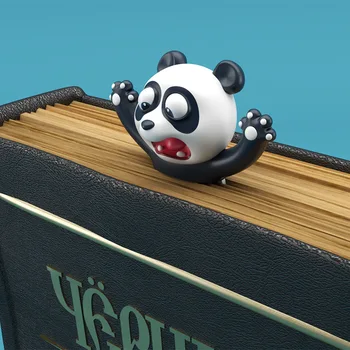 Kreative 3D Bogmærke Sjove Dyr Bogmærker Søde Kat Hund Panda Bog Markør for Børn, Studerende, Gift Kontor Skole Kawaii Papirvarer