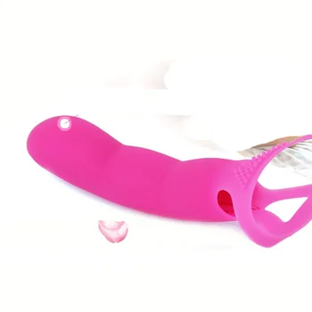 Stor Finger Ærme Dildo Vibratorer Vagina, Klitoris og G-Spot Vibrator Klitoris Stimulator Viibrator Sex Legetøj Onani for Kvinder