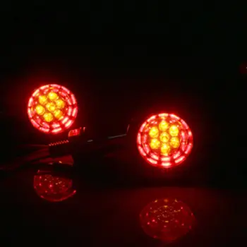 Parret Motorcykel 10mm Kugle LED Bremse Blinklys blinklys Lys Indikator Lampe For Honda, Yamaha, Kawasaki Suzuki Ducati