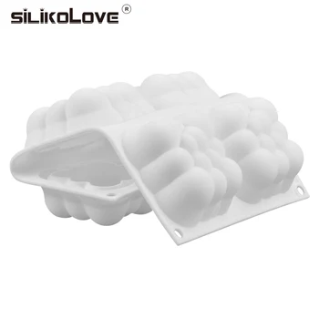 SILIKOLOVE 3D Cloud Kage form for Silikone Mousse Forme Pladsen Boble Forme til Bagning 6 Nye Huller