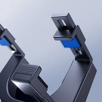 Universal 360 Grader Rotation Bil bakspejl Telefon Holder Til 3-6 Tommer Smartphone Bil-Beslag ABS Plast Sort