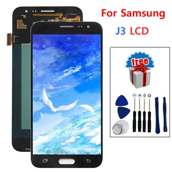 Høj Kvalitet AMOLED LCD-for Samsung Galaxy J3 J300 LCD Display+ Touch Screen Digitizer Assembly+Værktøjer J3 2016 J320 LCD -