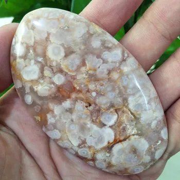 Natural stone cherry blossom agateSardonyx agat palm sten legetøj små sten og krystaller, healing, krystaller