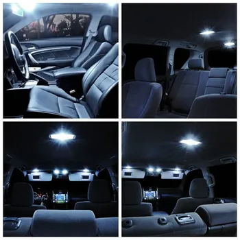 10stk Hvid Bil LED-Pærer Interior Package Kit Til 2006-2011 Hyundai Accent Kort Dome Kuffert Nummerplade Lygte