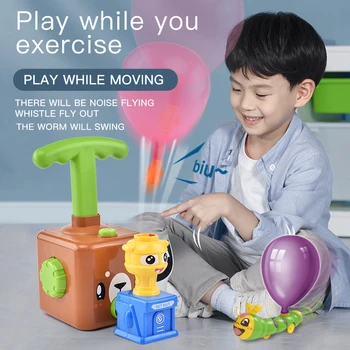 Toy Pædagogisk Videnskab Magt Ballon Bil Montessori Legetøj Eksperiment Toy Inerti Lanceringen Tårnet Biler Legetøj Til Børn Gave