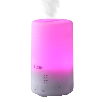 LESHP Air Aroma Diffuser Ultralyd Luftfugter Olie Kølige Tåge Luftfugter Purifier Farverige LED-Lys 70 ml Vand Kapacitet