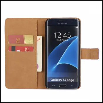Case Cover Til Samsung Galaxy S7 Kant S5 S2 S3 S4 Mini Tilfælde Læder Wallet Etui Hoesjes Capa Carcasa Coque Fundas Capinhas Para
