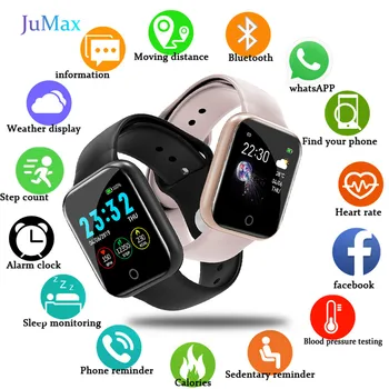 I5 Smart Ur Skridttæller Musik Kontrollere Flere Ringer puls, Trænings-og Smartwatch Mænd, Kvinder, Android, IOS