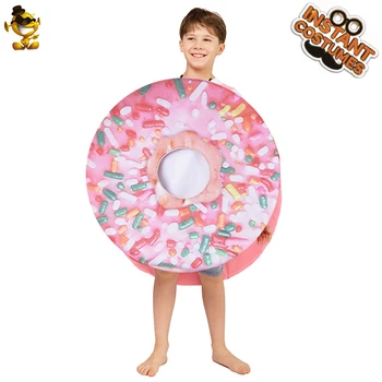 Nyt Design Donut Mad Kostume Fancy Buksedragt Cosplay Outfits Tøj Til Karneval, Halloween Party Ferie