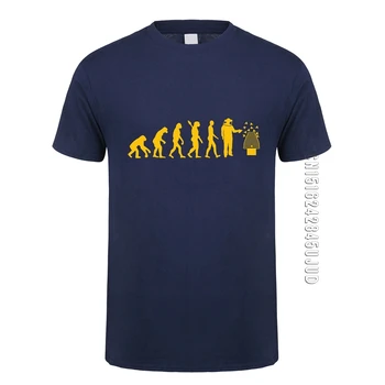Sjove Biavler Evolution T-Shirt Mænd O Hals Bomuld Biavl T-shirts Mand High Street Camiseta Basic Toppe