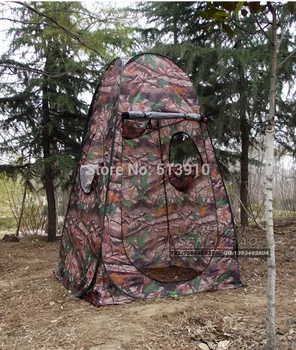 Enkelt skjule!Bærbare Privatliv Brusebad Toilet Camping Pop Up Telt Army grøn camouflage fotografering telt